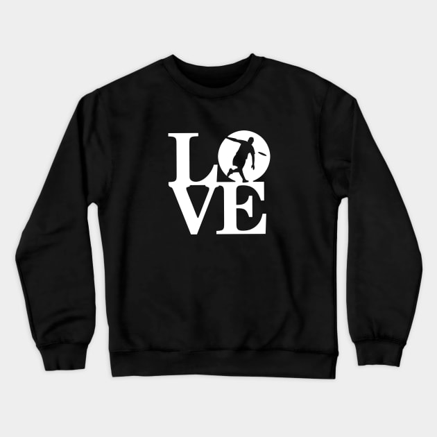 Love Disc Golf Disc Golf Lover Disc Golfing Design Crewneck Sweatshirt by TeeCreations